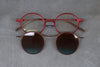 Rigards X TVA Joint RG2000TVA Stainless Steel + Pure Titanium Alloy 925 Silver Sunglasses Series RG-RG2000TVA(A)-HQTLP-F Red + Bronze Frame Transparent + Bronze Blue Lenses